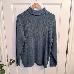 Northern Reflections Teal Cowl Neck Sweater *As Is*